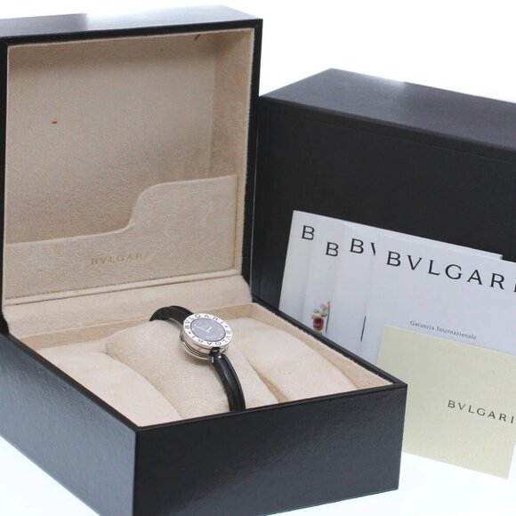 BVLGARI B-zero1 BZ22S Bangle M size black Dial Quartz Ladies Watch - Picture 2 of 7